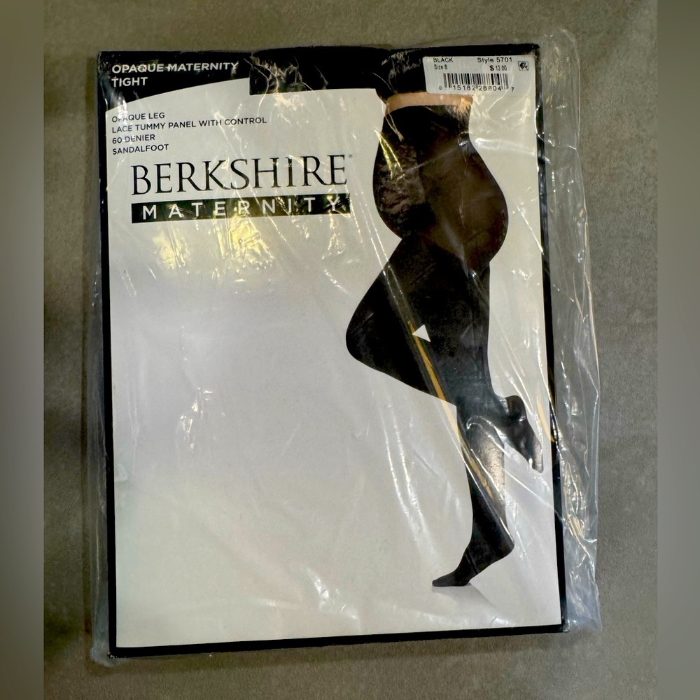 NWT Berkshire opaque maternity tights black size B (2 pack)